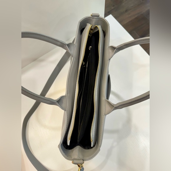 Stella Bianca Blue Gray Genuine leather woven bag | Satchel style | Crossbody - Picture 6 of 16